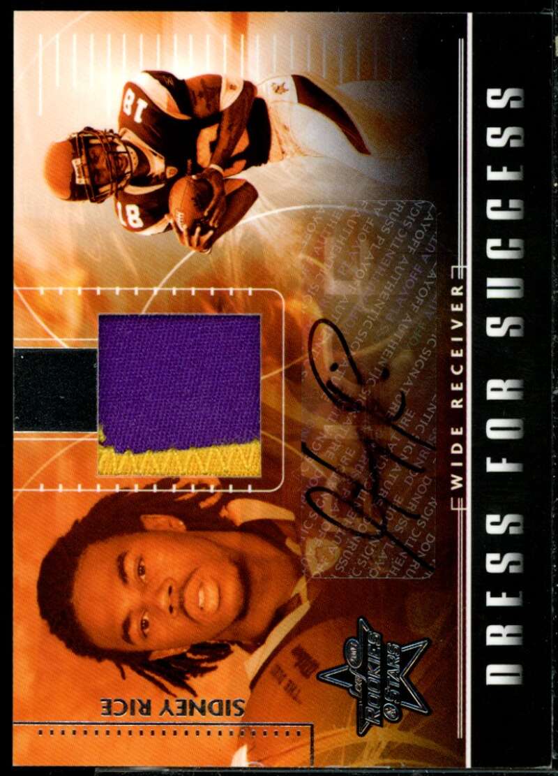 Sidney Rice 2007 Rookies and Stars Dress for Success Jersey Autograph Prime #20  Image 1