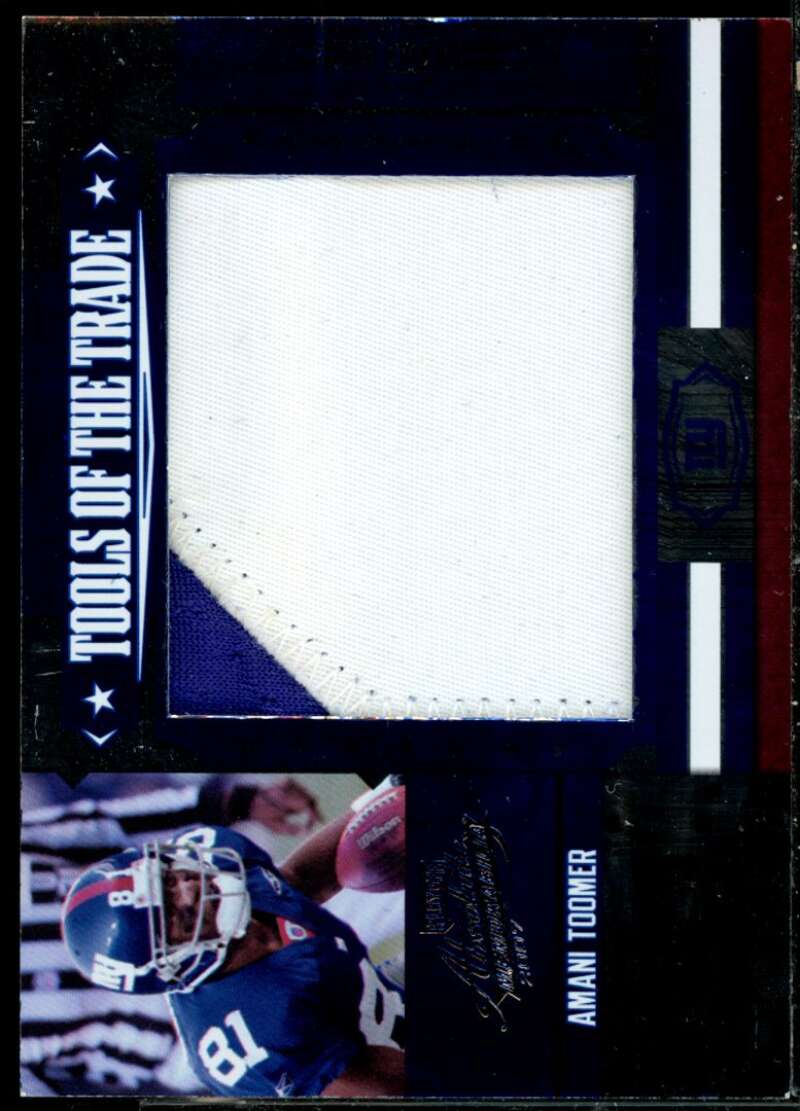 Amani Toomer 2007 Absolute Memorabilia Tools of the Trade Blue Oversize #6  Image 1