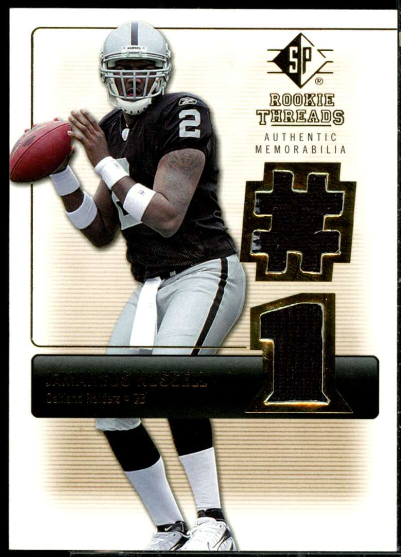 JaMarcus Russell Rookie 2007 SP Rookie Threads Rookie Threads Gold Patch #RTJR  Image 1