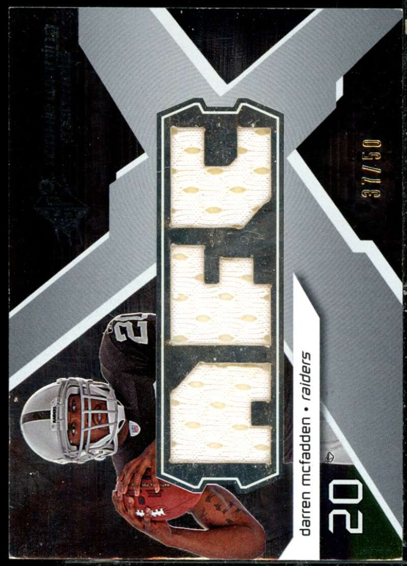 Darren McFadden Card 2008 SPx Rookie Materials Unique Shape Dual 50 #RMDM  Image 1