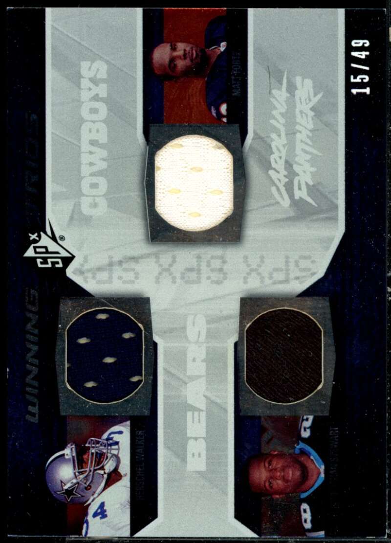 Herschel Walker/Jonathan Stewart/Matt Forte RC 2008 SPx Winning Trios 49 #WT15  Image 1