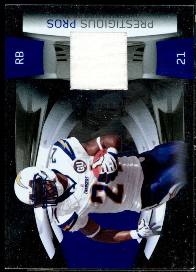 LaDainian Tomlinson 2009 Playoff Prestige Prestigious Pros Materials Blue #27  Image 1