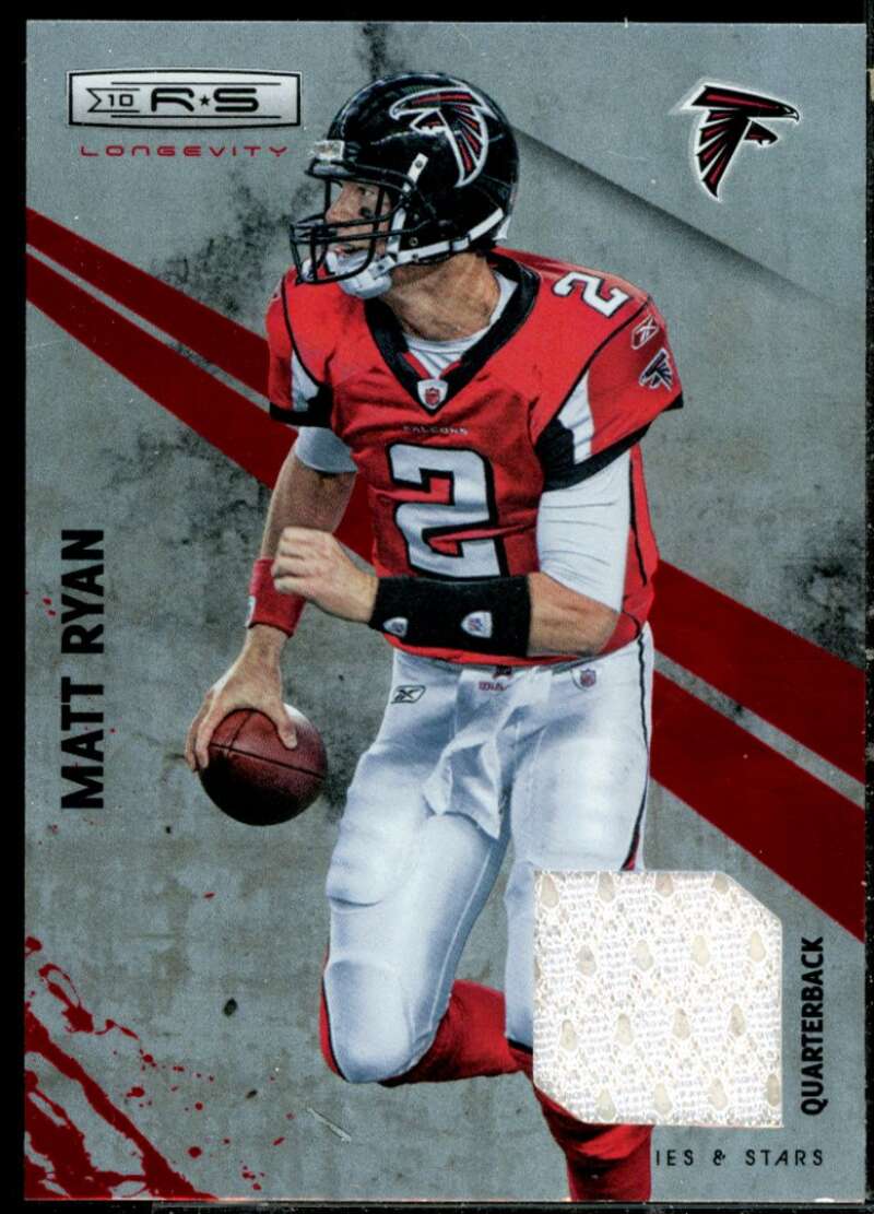 Matt Ryan Card 2010 Rookies and Stars Longevity Materials Ruby #5  Image 1