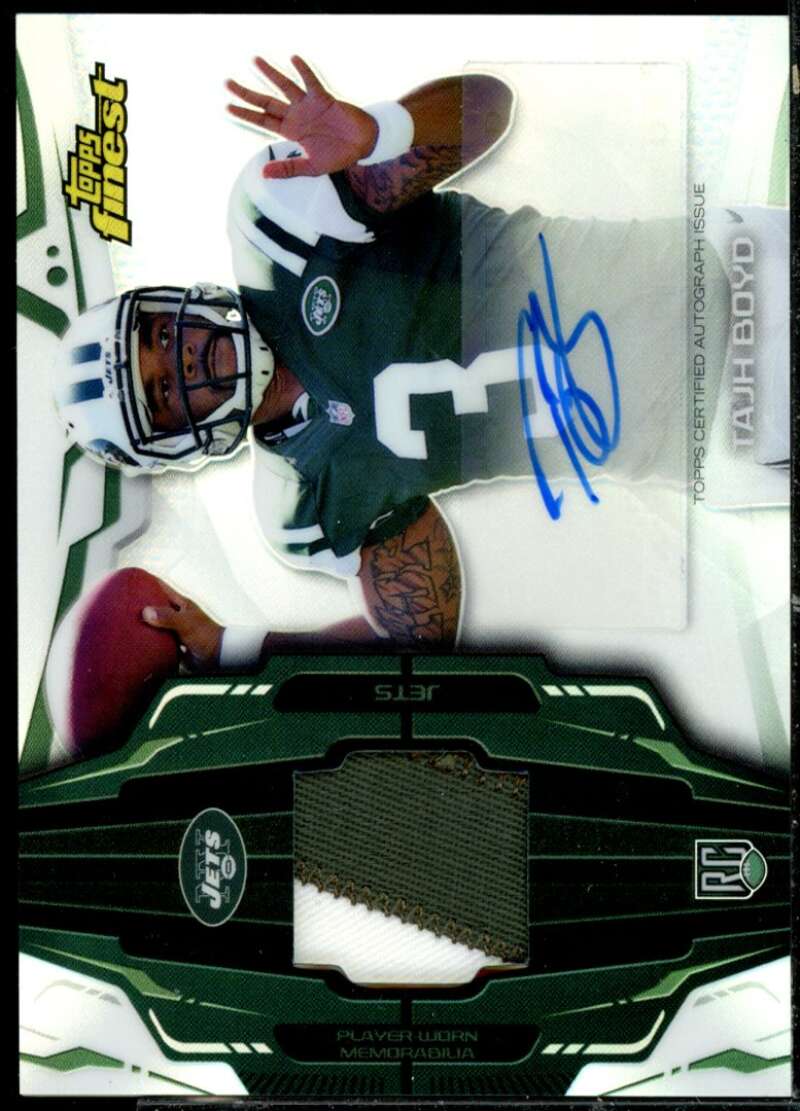 Tajh Boyd Rookie Card 2014 Finest Rookie Patch Autographs Refractors #RAPTB  Image 1