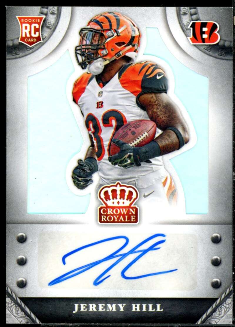 Jeremy Hill Rookie Card 2014 Crown Royale Rookie Signatures #SJH  Image 1