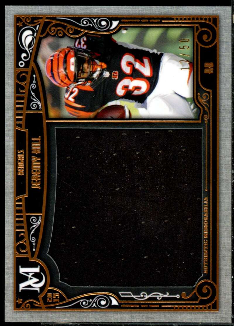 Jeremy Hill Rookie Card 2015 Topps Museum Collection Jumbo Relics Copper #MJRJH  Image 1