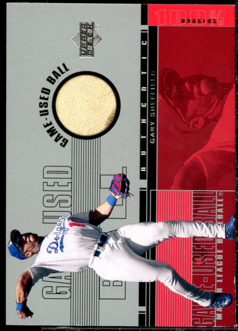 Gary Sheffield Card 2001 Upper Deck Game Ball 2 #BGS  Image 1