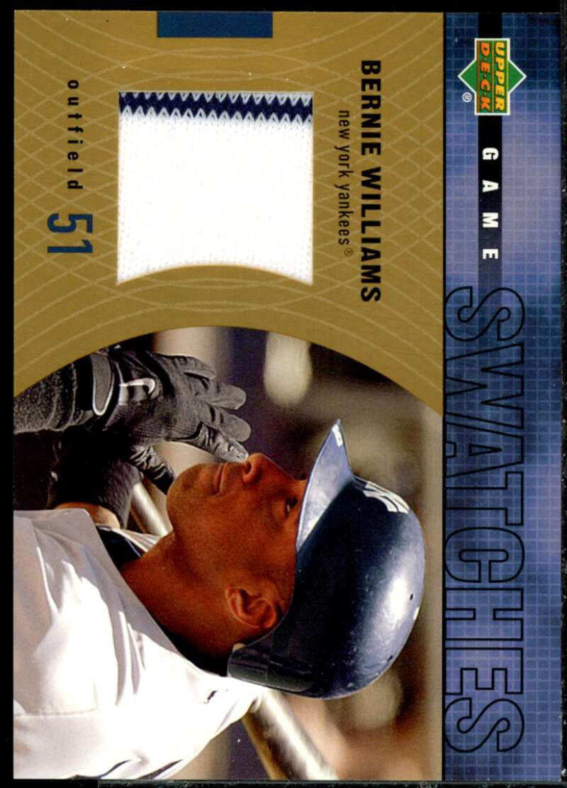 Bernie Williams Card 2003 Upper Deck Game Swatches #HJBW  Image 1