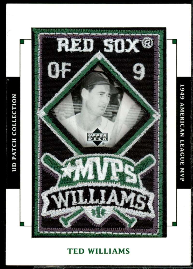 Ted Williams 49 MVP Card 2003 UD Patch Collection MVP's #MVP6  Image 1