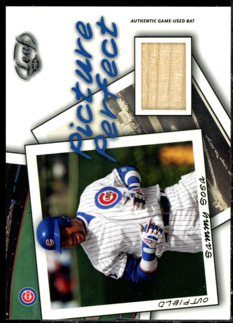 Sammy Sosa Card 2004 Leaf Picture Perfect Bats #14  Image 1