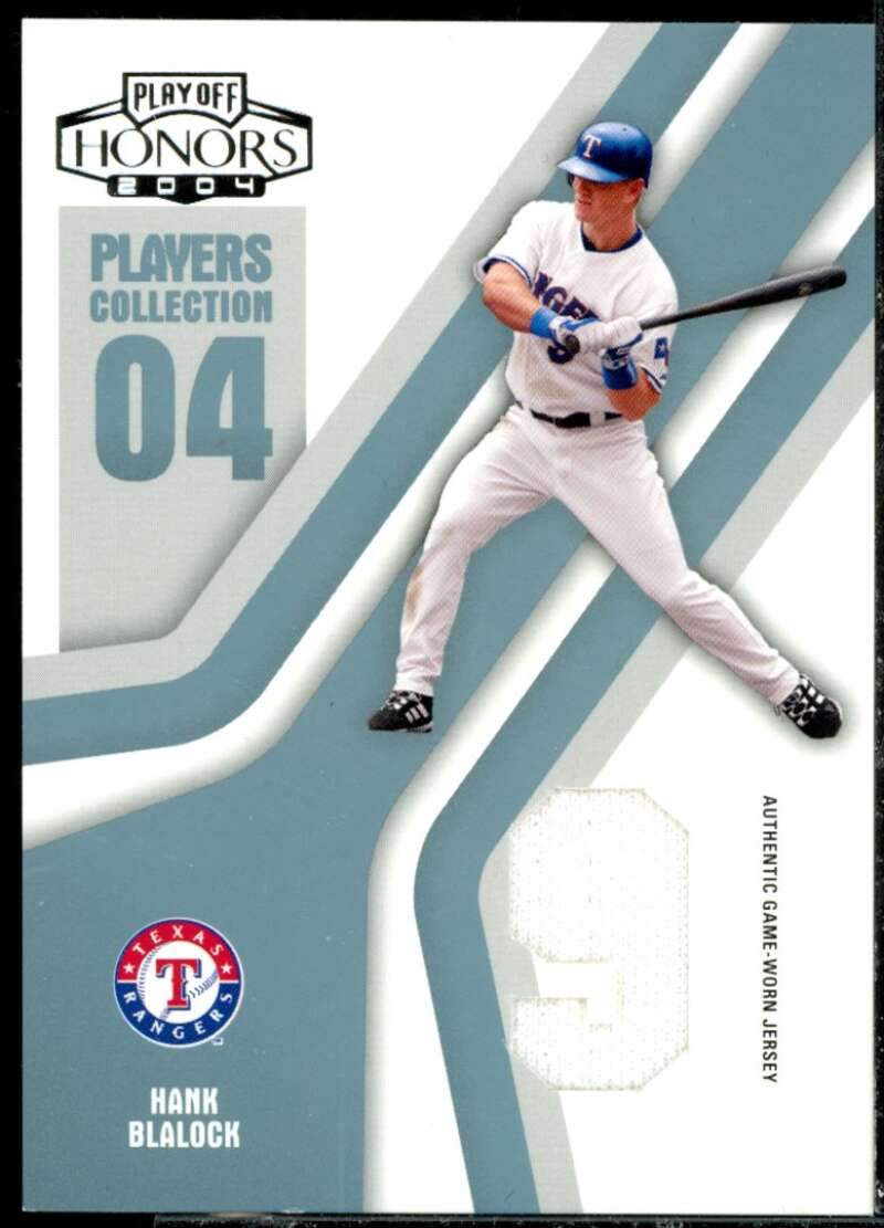 Hank Blalock Home 2004 Honors Players Collection Jersey Platinum Number #31  Image 1