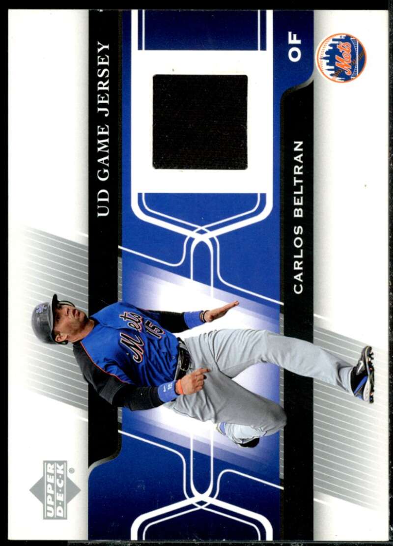 Carlos Beltran SP Card 2005 Upper Deck Game Jersey #CB  Image 1