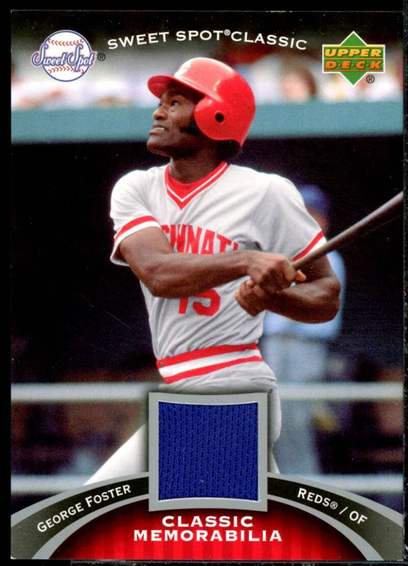 George Foster Card 2007 Sweet Spot Classic Classic Memorabilia #CMGF  Image 1