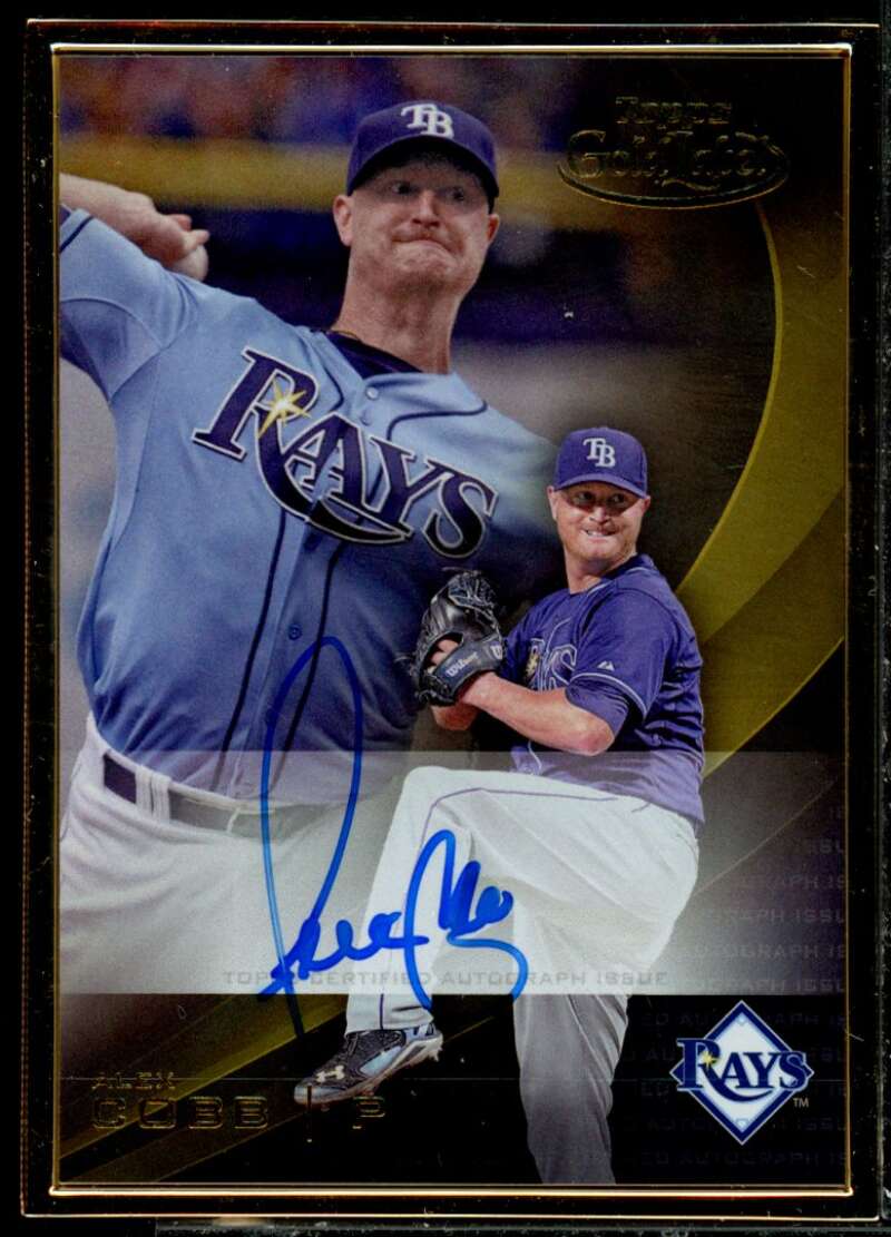 Alex Cobb Rookie 2016 Topps Gold Label Framed Autographs Gold Frame #GLFAAC  Image 1