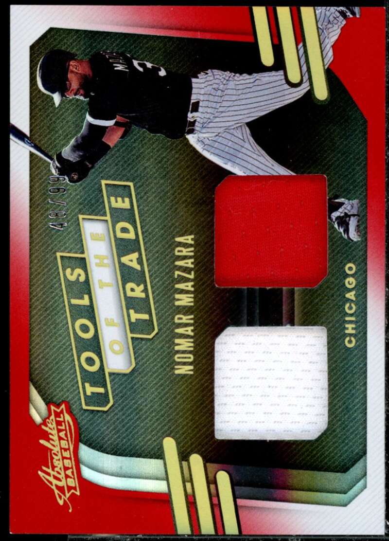 Nomar Mazara 2021 Absolute Tools of the Trade Dual Swatches Spectrum Red #41  Image 1