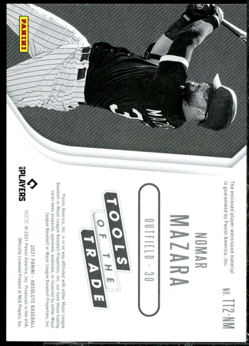 Nomar Mazara 2021 Absolute Tools of the Trade Dual Swatches Spectrum Red #41  Image 2