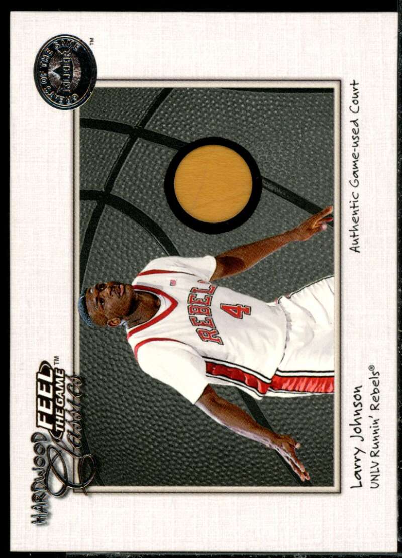 Larry Johnson Card 2001 Greats of the Game Feel the Game Hardwood Classics #8  Image 1