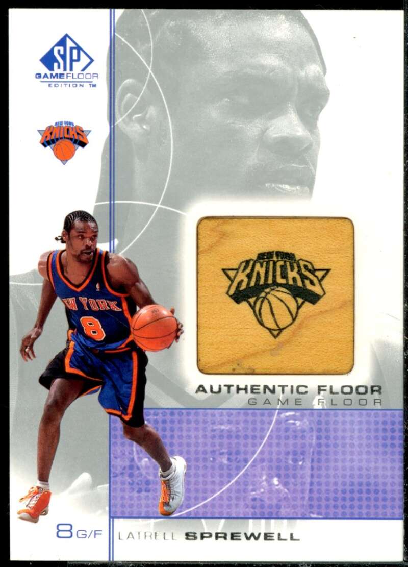 Latrell Sprewell Card 2000-01 SP Game Floor Authentic Floor #LS2  Image 1