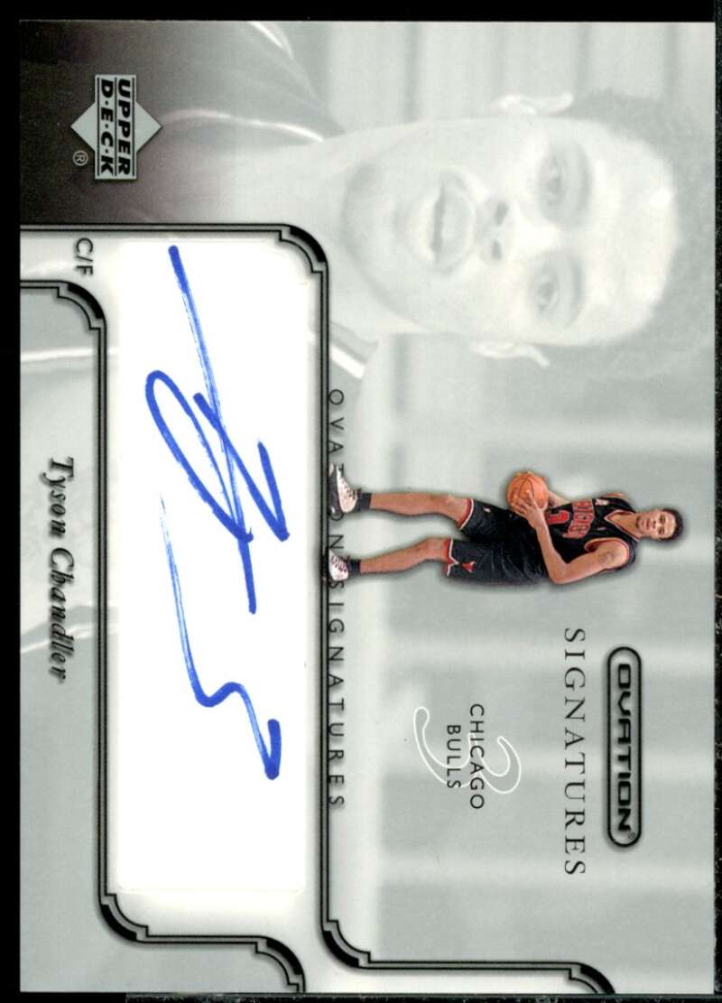 Tyson Chandler Card 2002-03 Upper Deck Ovation Signatures #TC  Image 1