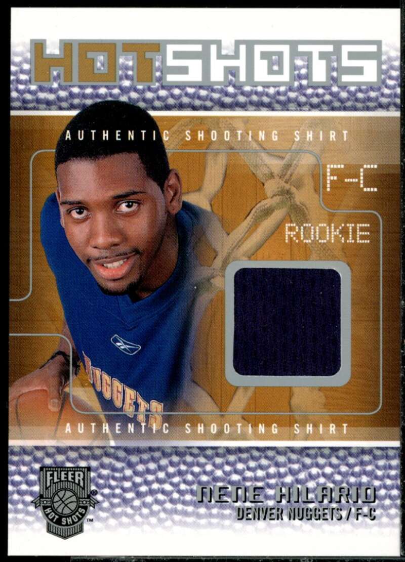 Nene Hilario Rookie 2002-03 Fleer Hot Shots Hot Shots Inserts Game-Used #NH  Image 1