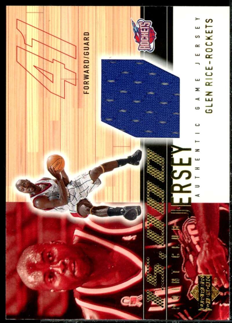 Glen Rice Card 2001-02 Upper Deck 15000 Point Club Jerseys #GR15K  Image 1