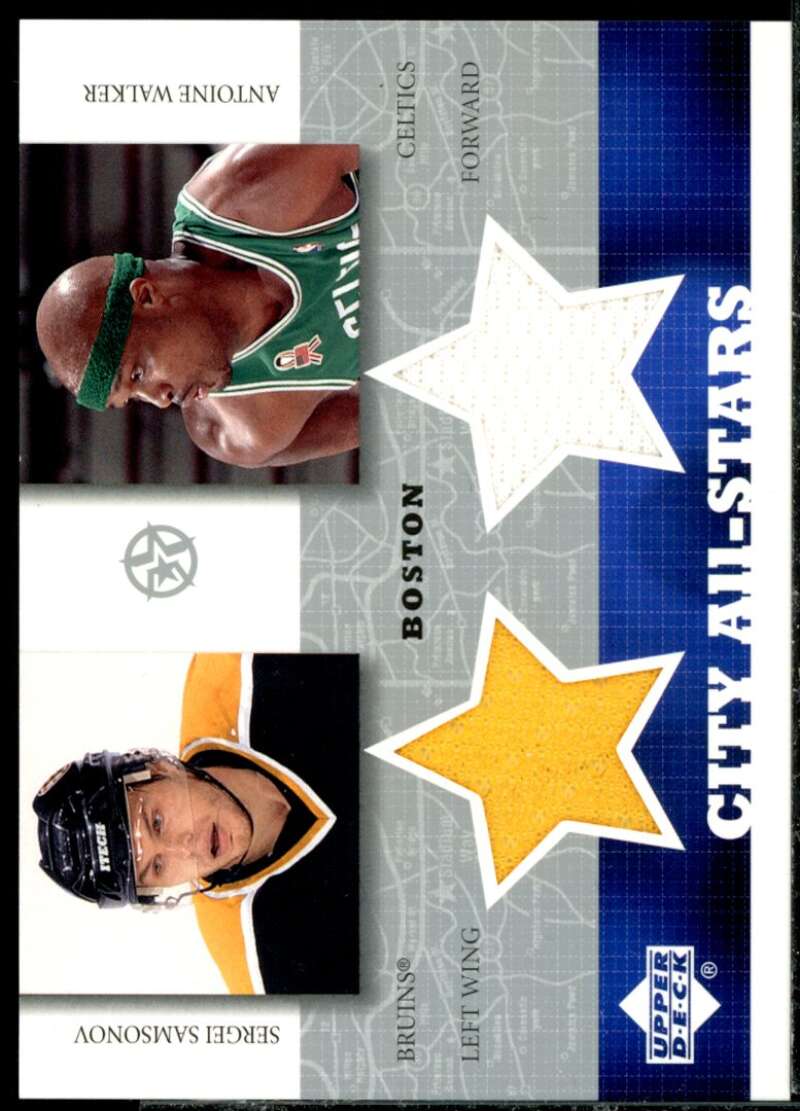 Samsonov/Antoine Walker 2002-03 UD SuperStars City All-Stars Dual Jersey #SSAW  Image 1