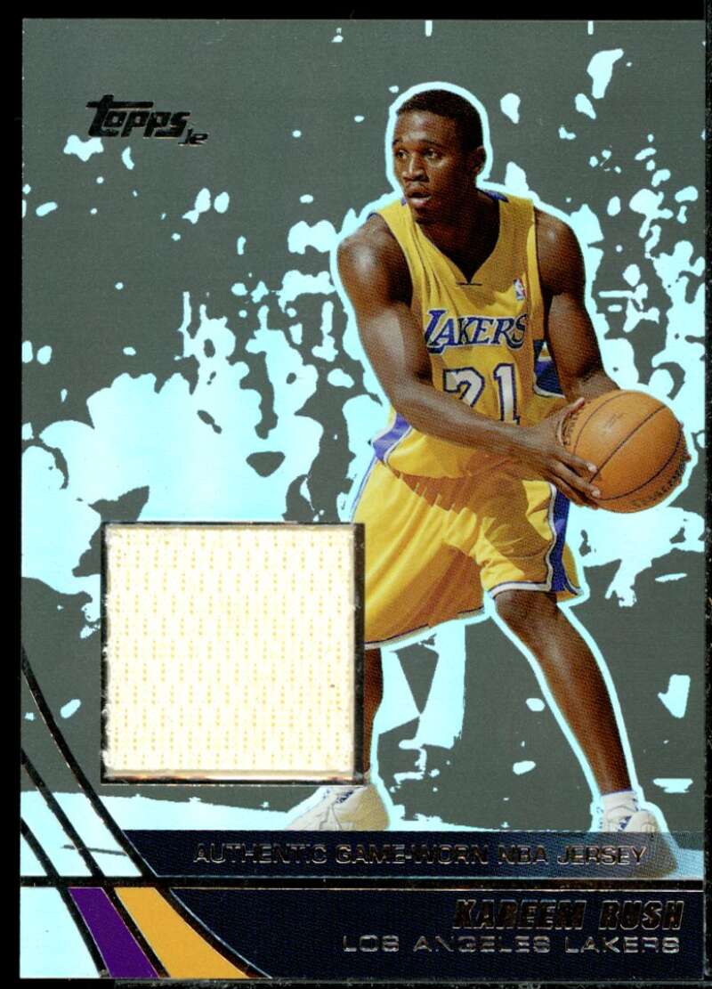 Kareem Rush Card 2003-04 Topps Jersey Edition Black #KR  Image 1