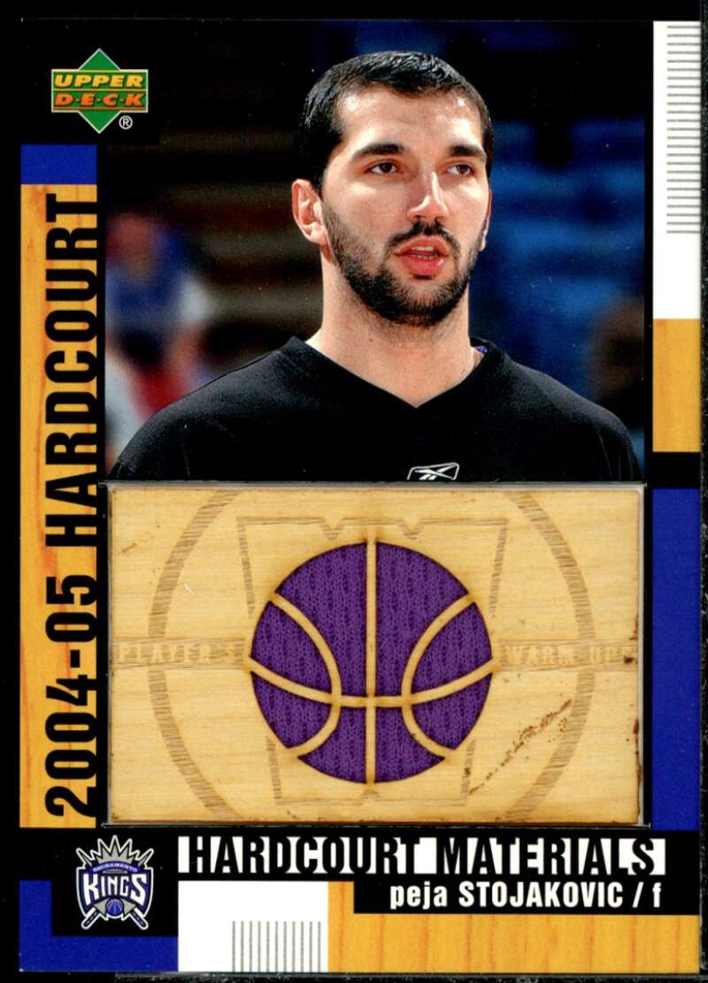 Peja Stojakovic Card 2004-05 Upper Deck Hardcourt Materials Combo #PS  Image 1