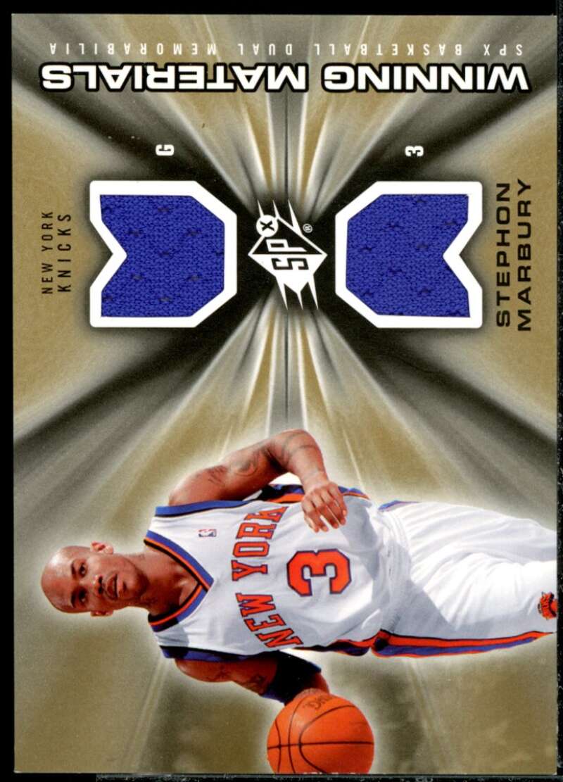 Stephon Marbury Card 2006-07 SPx Winning Materials #WMSM  Image 1