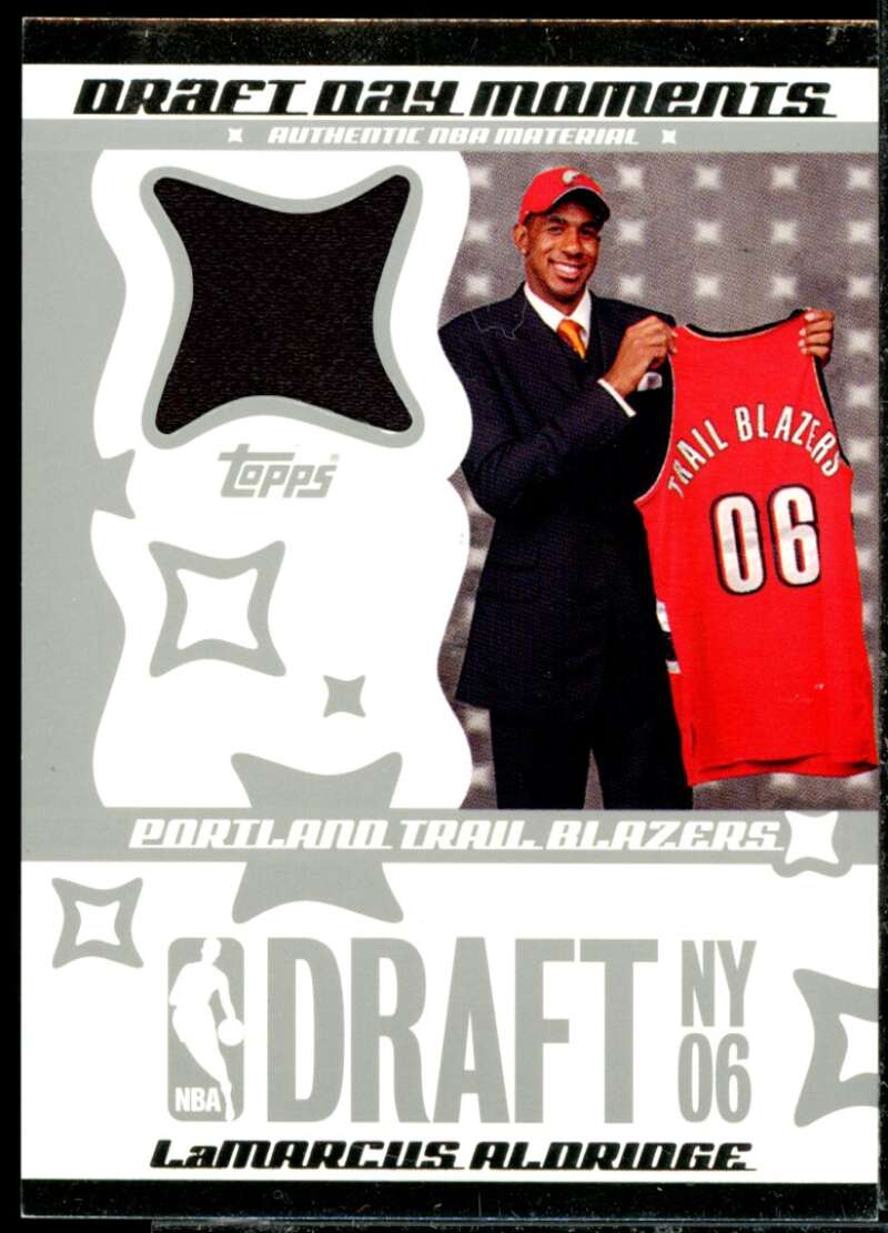 LaMarcus Aldridge Rookie 2006-07 Topps Big Game Draft Day Moments Jerseys #LA  Image 1