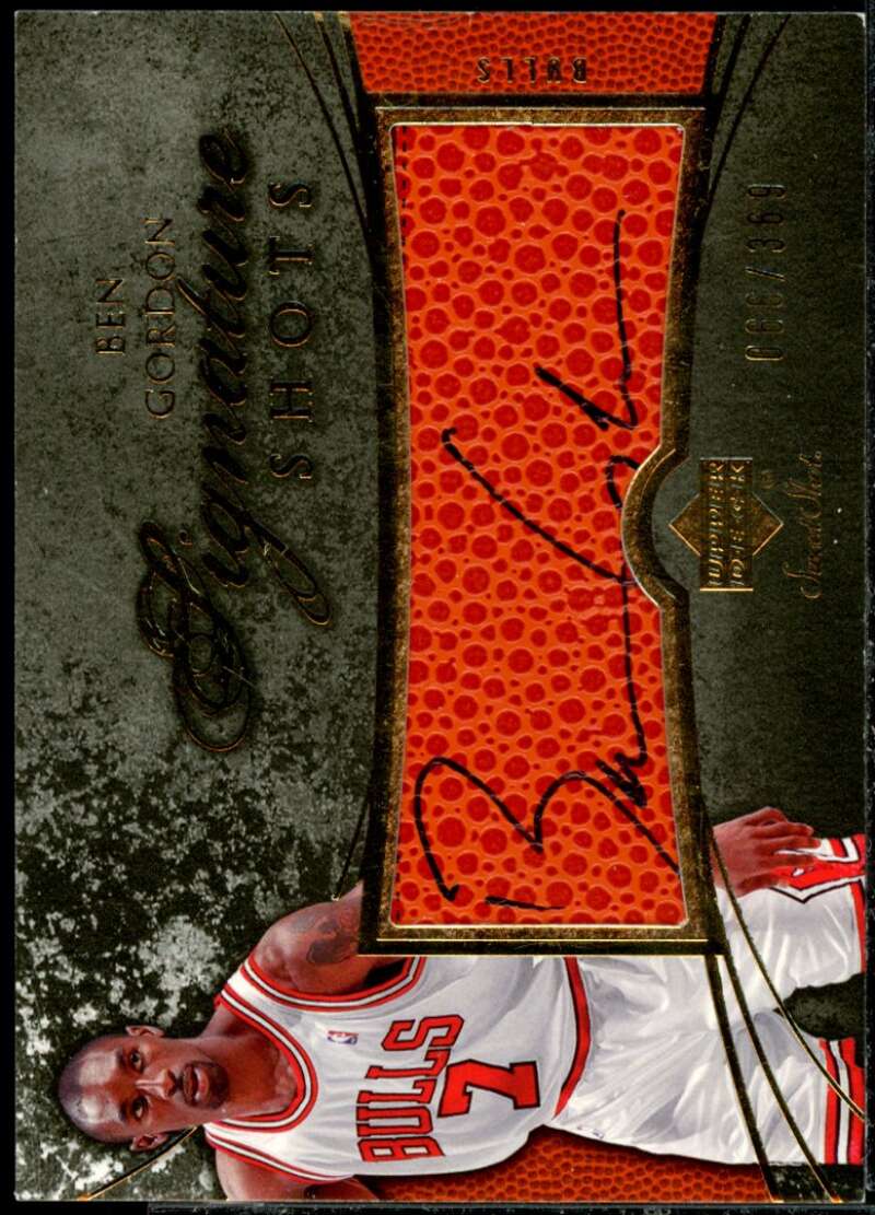 Ben Gordon Card 2007-08 Sweet Shot Signature Shots #BG  Image 1