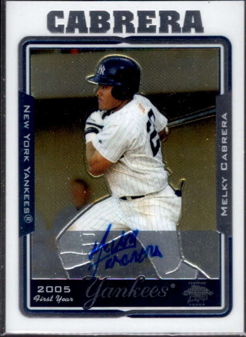 Melky Cabrera FY AU RC Card 2005 Topps Chrome #233  Image 1