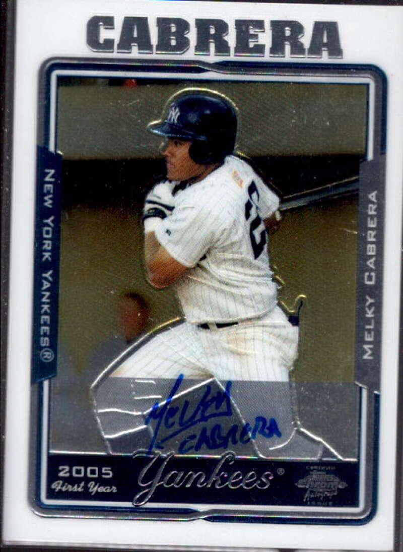 Melky Cabrera FY AU RC Card 2005 Topps Chrome #233  Image 1