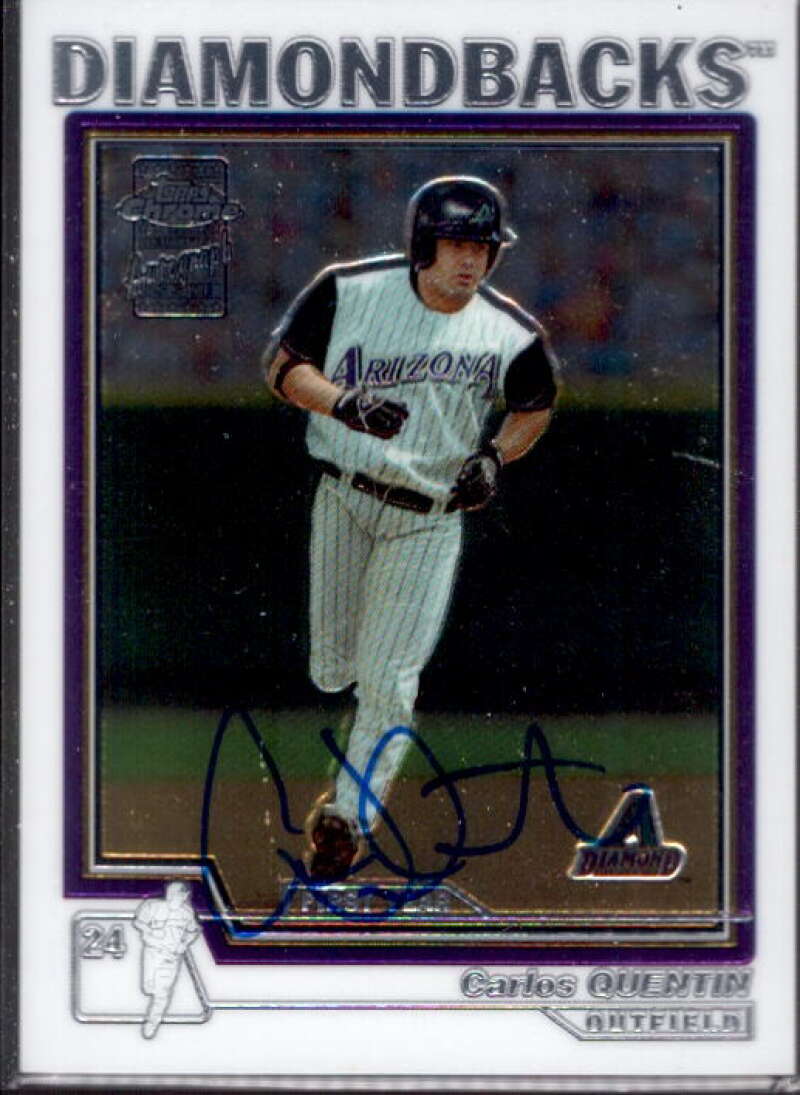 Carlos Quentin FY AU RC Card 2004 Topps Chrome #235  Image 1
