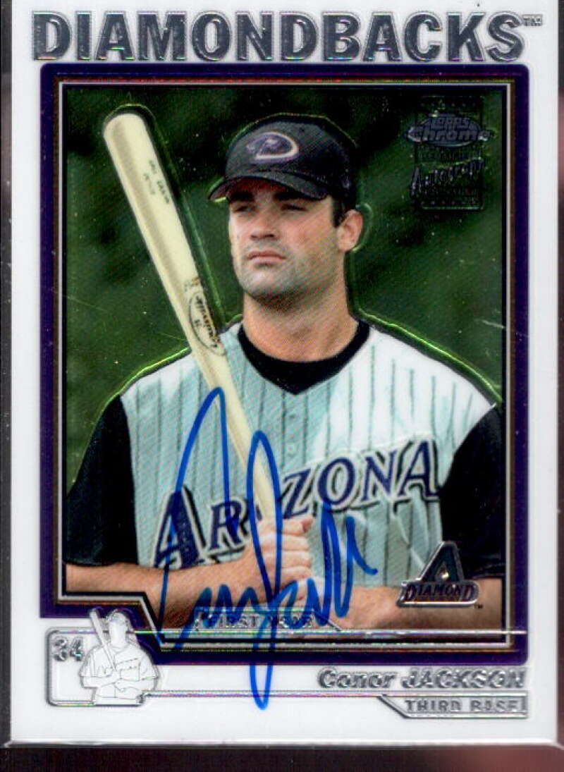 Conor Jackson FY AU RC Card 2004 Topps Chrome #236  Image 1