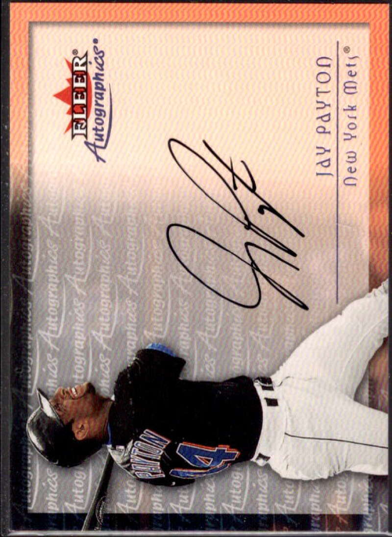 Jay Payton Card 2001 Fleer Autographics #77  Image 1