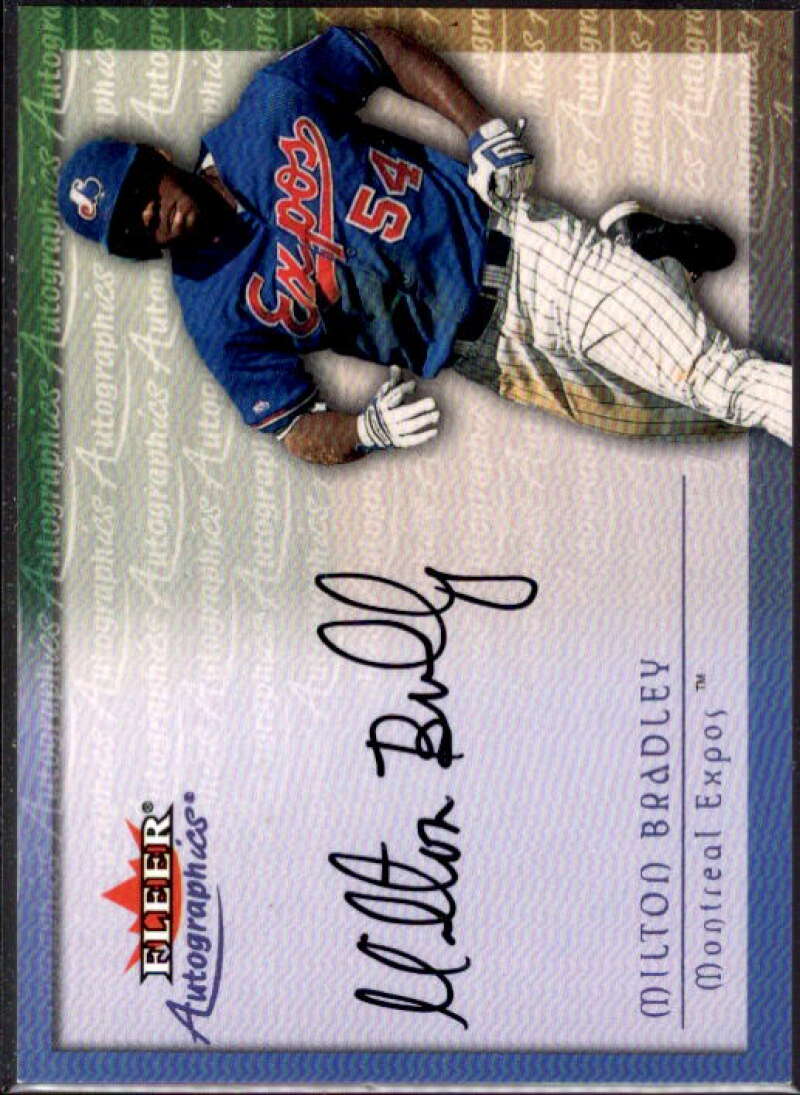 Milton Bradley Card 2001 Fleer Autographics #11  Image 1