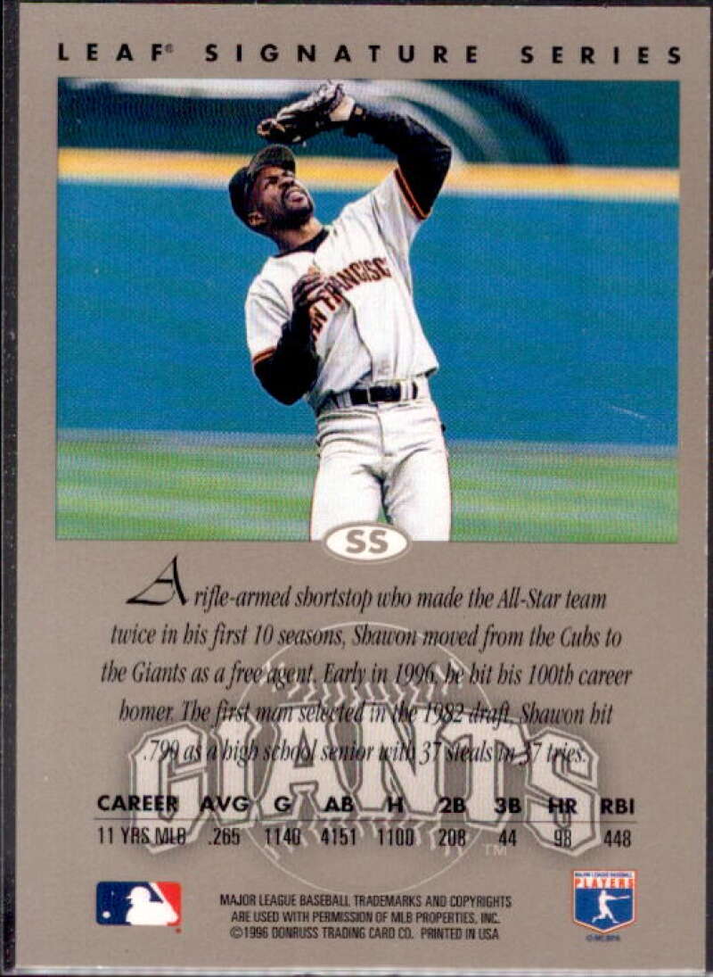 Shawon Dunston Baseball Trading Cards