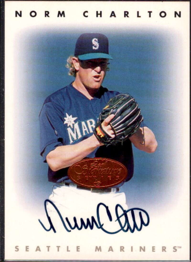 Norm Charlton Card 1996 Leaf Signature Autographs #44  Image 1