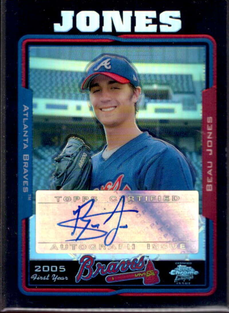 Beau Jones FY AU Card 2005 Topps Chrome Update Black Refractors #232  Image 1