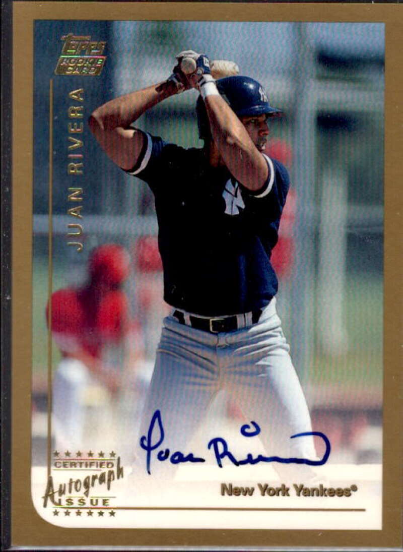Juan Rivera Card 1999 Topps Traded Autographs #T64  Image 1