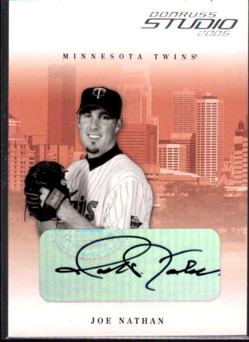 Joe Nathan Card 2005 Studio Autographs #170  Image 1