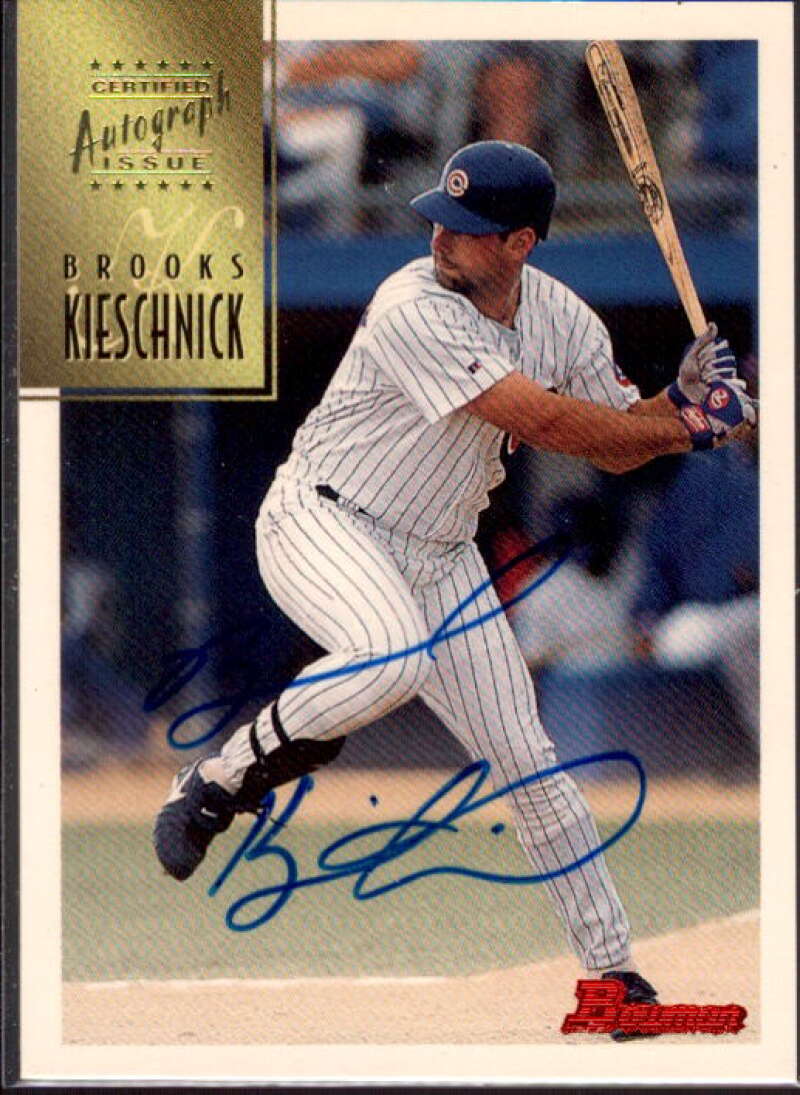 Brooks Kieschnick Card 1997 Bowman Certified Blue Ink Autographs #CA43  Image 1