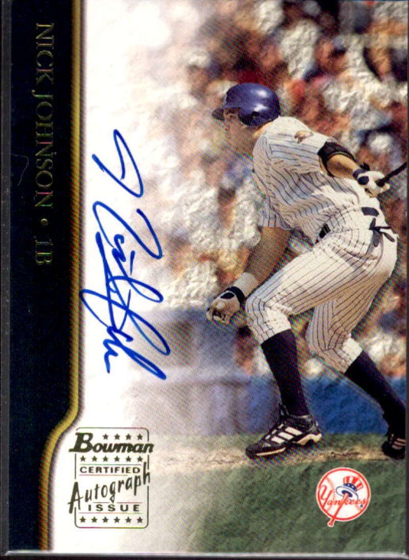 Nick Johnson B Card 2002 Bowman Autographs #BANJ  Image 1