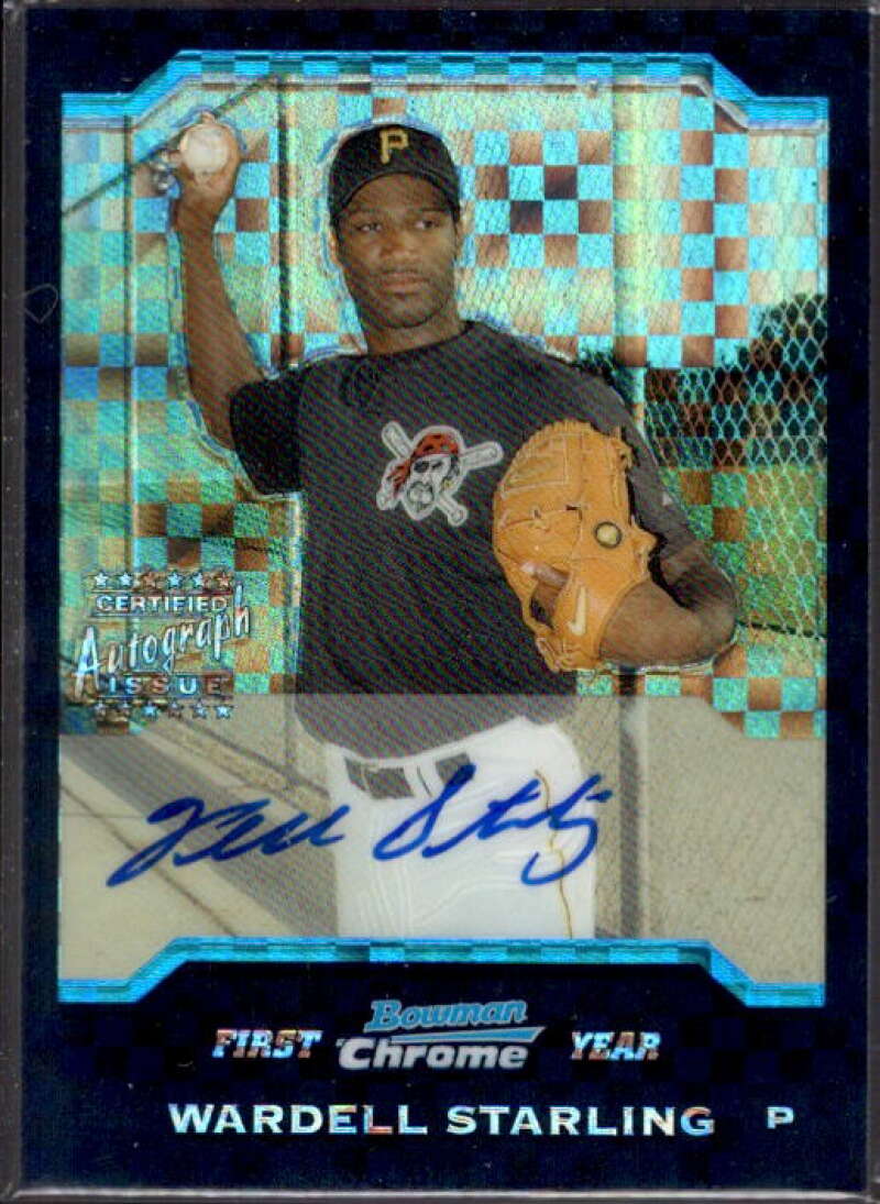 Wardell Starling AU Card 2004 Bowman Chrome X-Fractors #331  Image 1