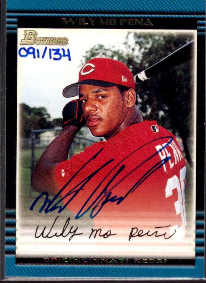 Wily Mo Pena 02 B/134 D Card 2006 Bowman Originals Buyback Autographs #860  Image 1