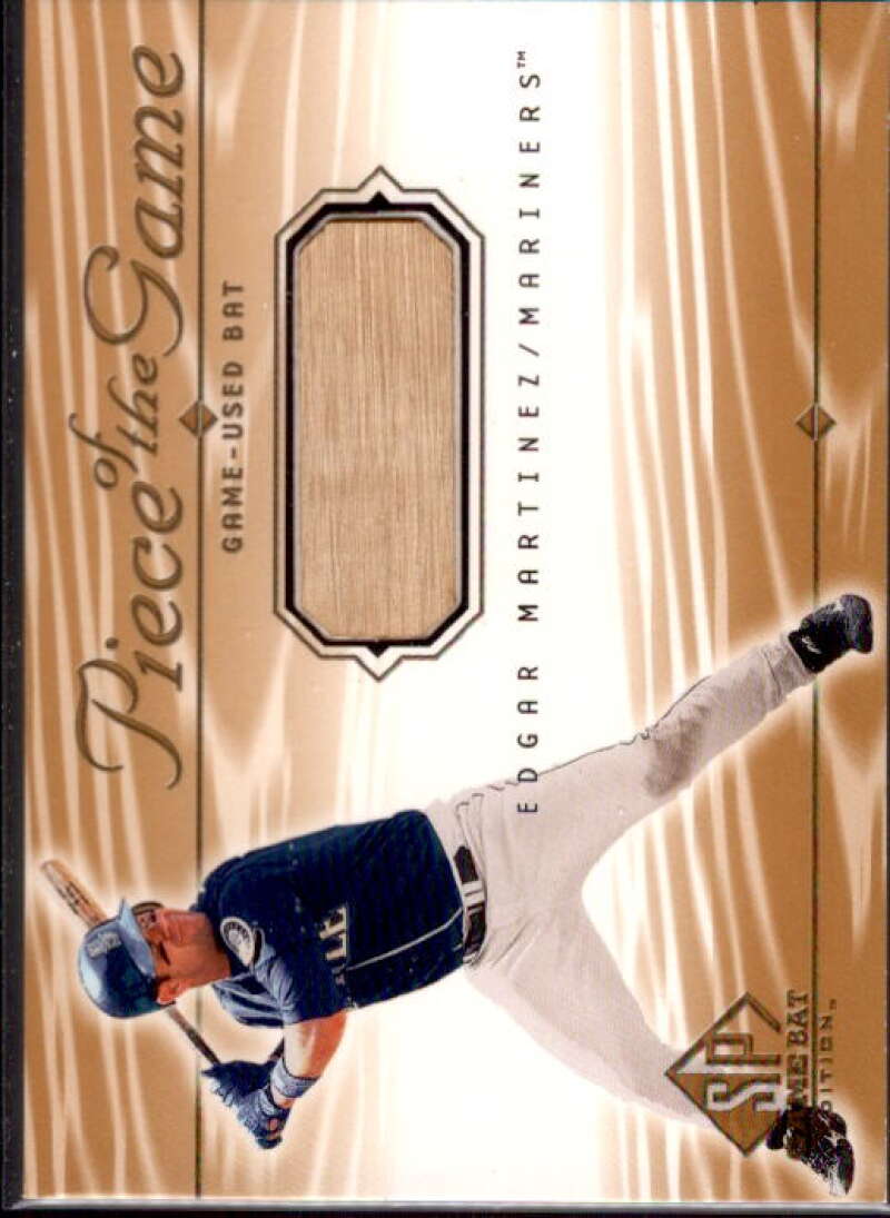 Edgar Martinez Card 2001 SP Game Bat Edition Piece of the Game #EM  Image 1