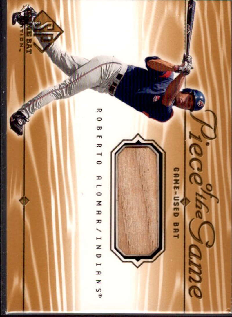 Roberto Alomar Card 2001 SP Game Bat Edition Piece of the Game #RA  Image 1
