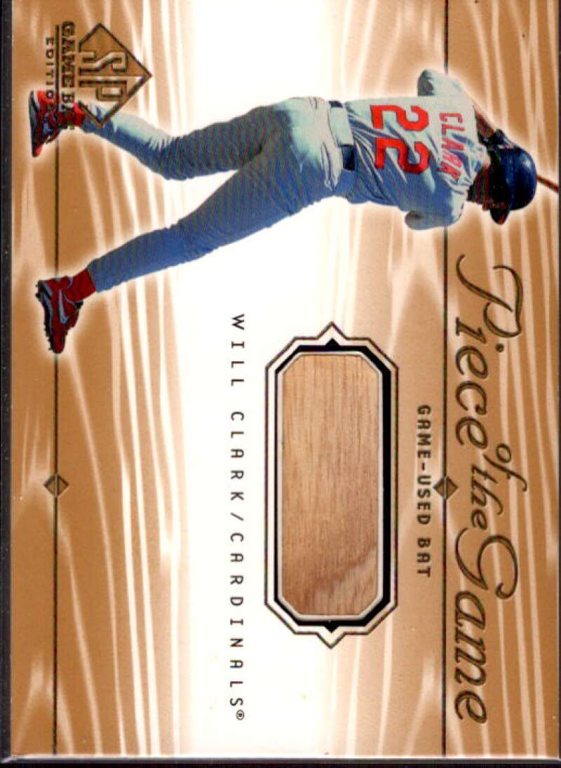 Will Clark Card 2001 SP Game Bat Edition Piece of the Game #WC  Image 1