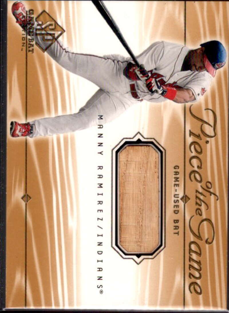 Manny Ramirez Card 2001 SP Game Bat Edition Piece of the Game #MR  Image 1